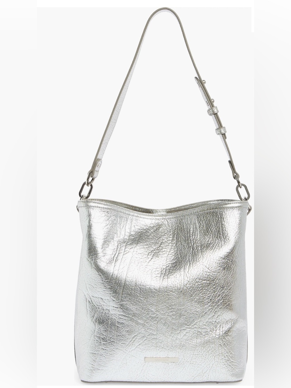 NWT Brahmin Duchess Metallic Bucket Bag